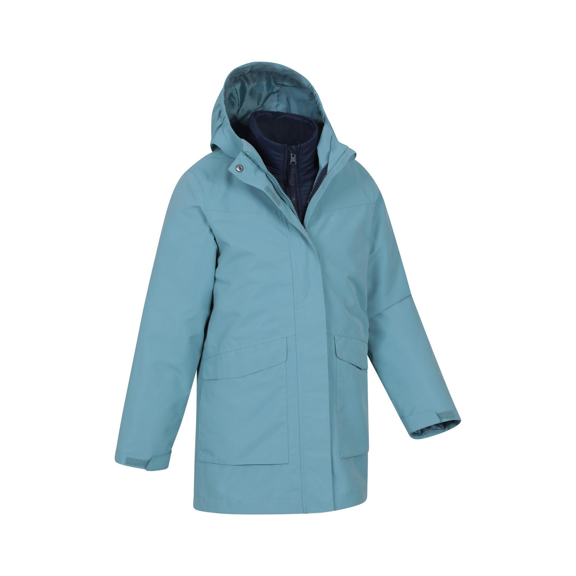 "Alaskan" Jacke für , Wasserfest Kinder Petrol 4/4