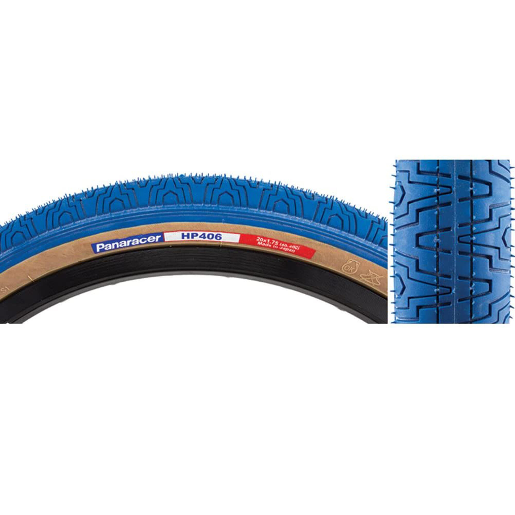 Panaracer HP406 BMX Tyre Blue/Amber 20 x 1.75 1/1