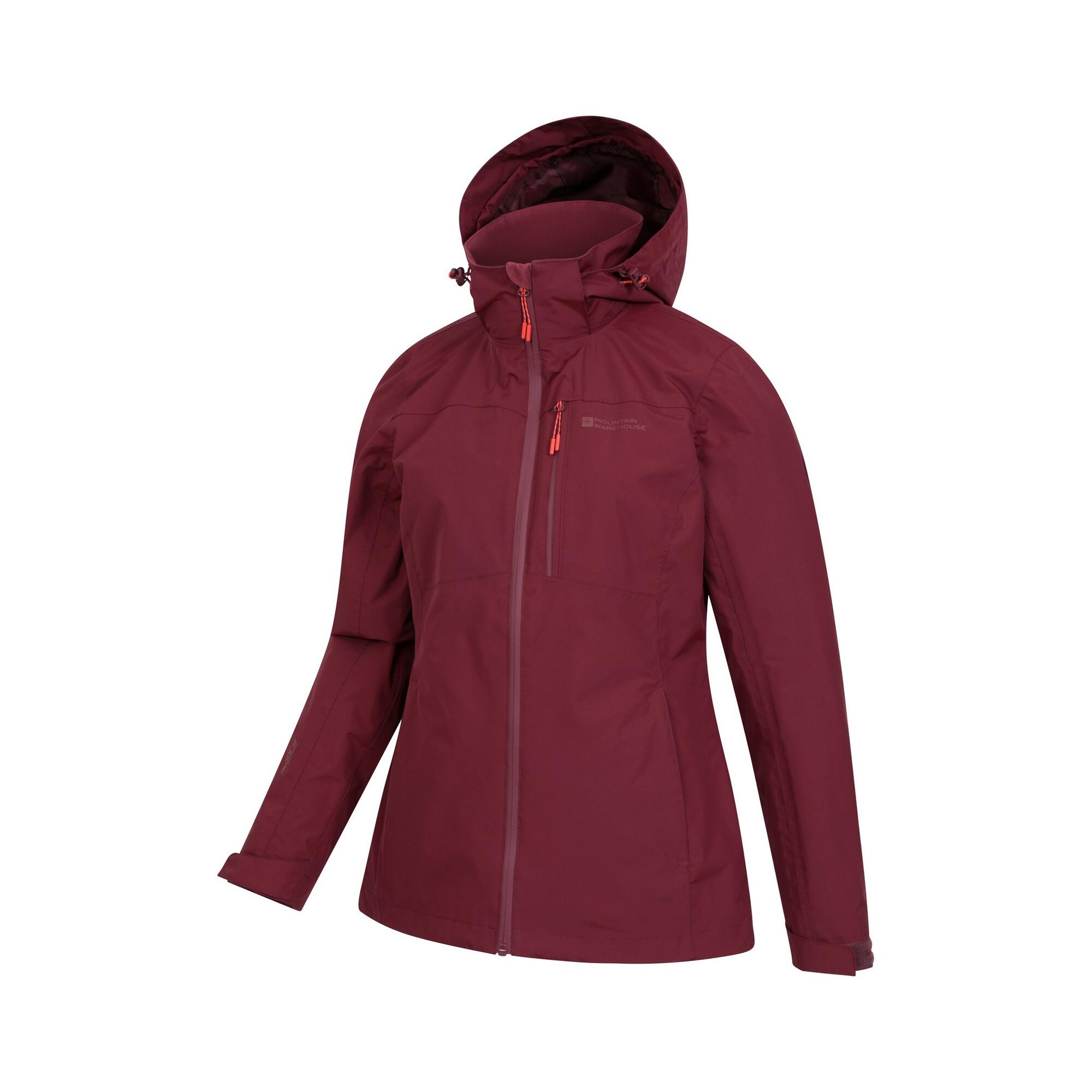 Veste RAINFOREST EXTREME Femme (Bordeaux) 3/4