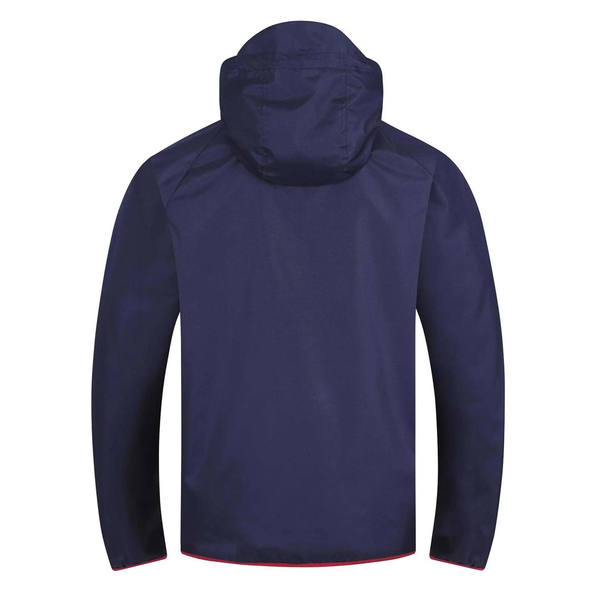 Mens Crest Peaked Windbreaker (Navy) 2/4