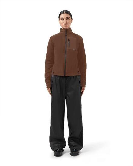 Damen Fleece Cardigan leichte Fleecejacke als Zwischenschicht