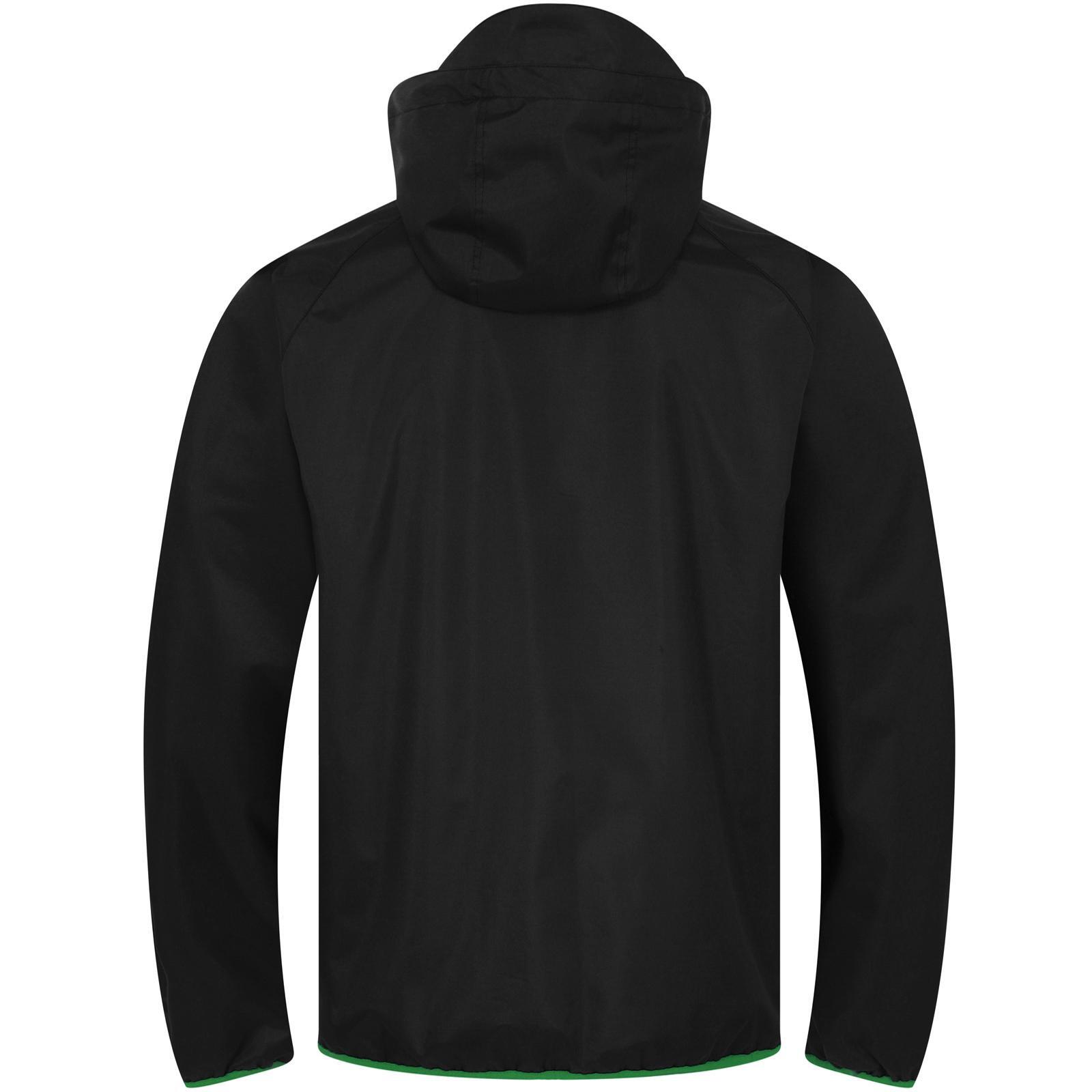 Windjacke für Herren Schwarz/Grün 2/4