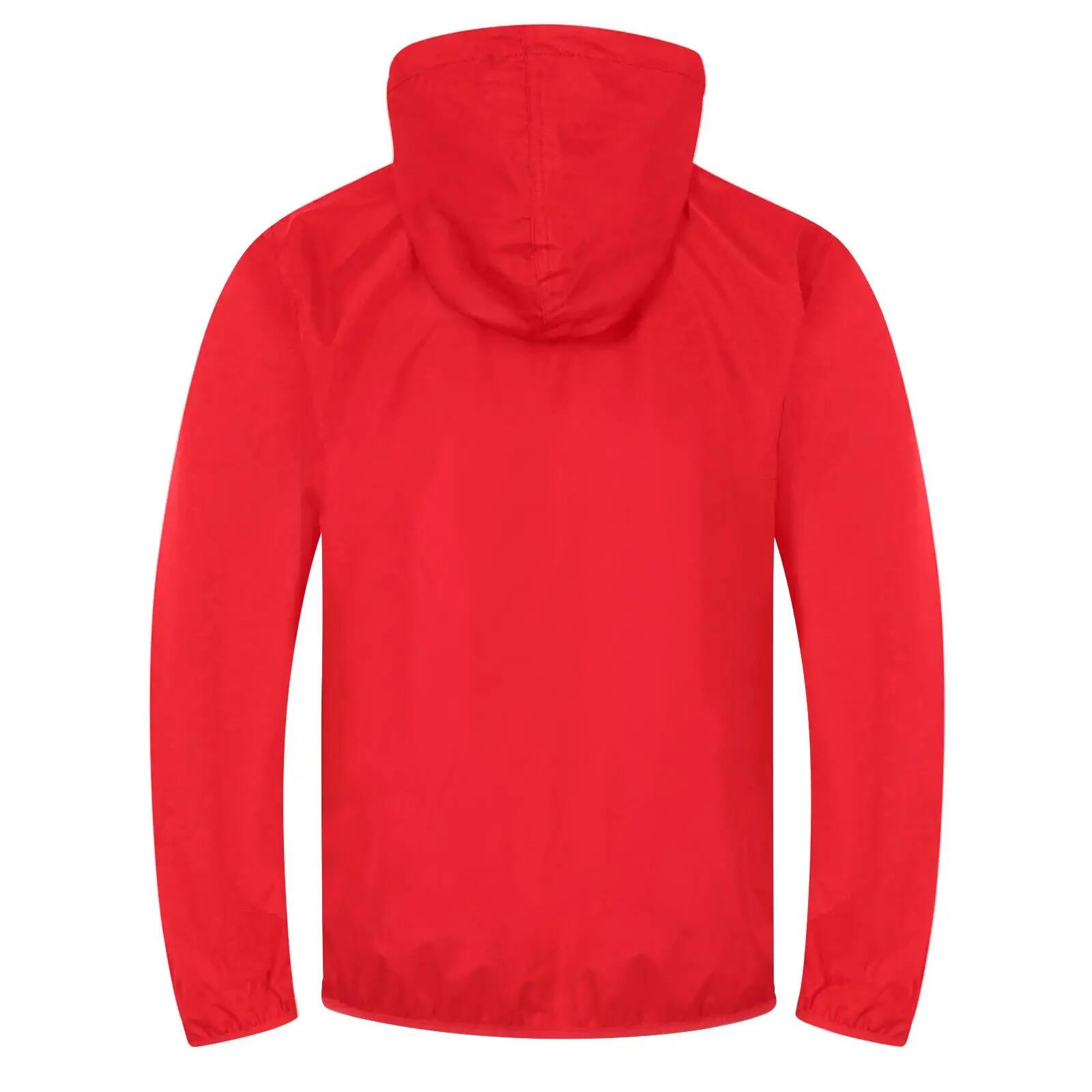 Boys Crest Raglan Windbreak (White/Red) 2/5