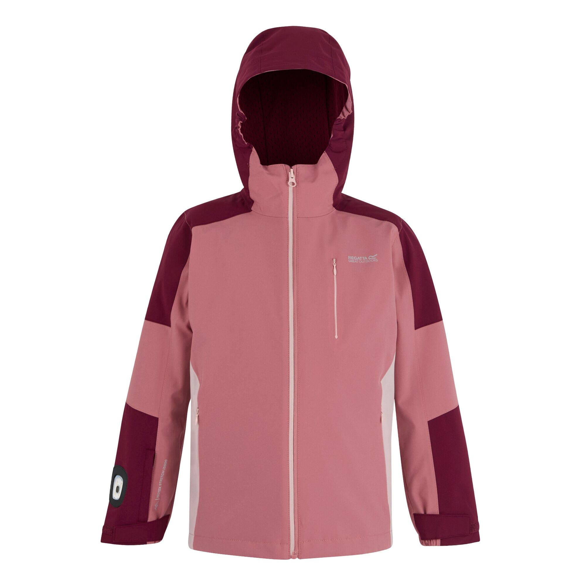 REGATTA Girls Trekktain 3 in 1 Jacket (Dark Pimento/Dusty Rose/Lotus)