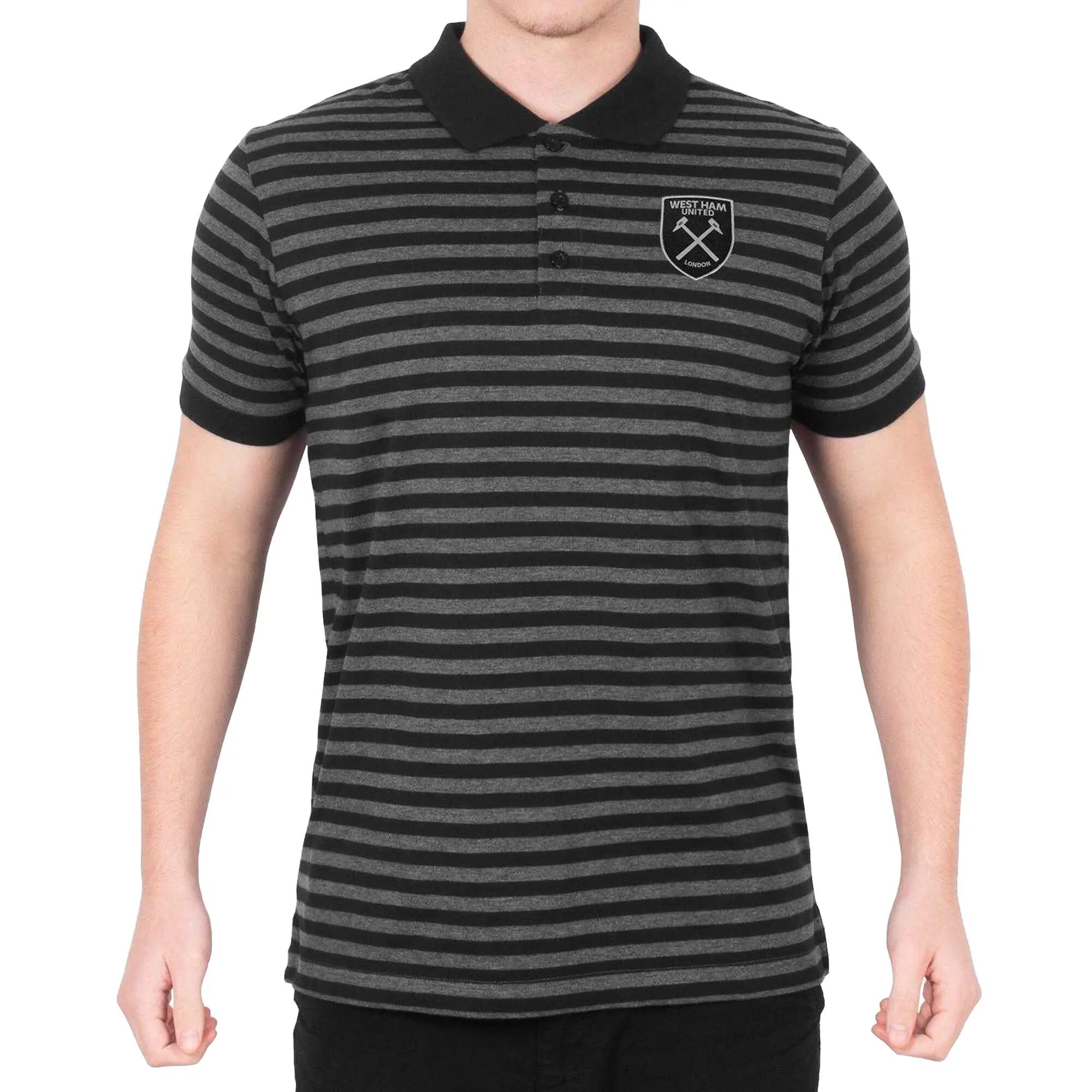 Poloshirt für Herren Schwarz/Grau 3/5