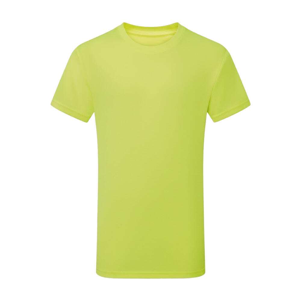 TRIDRI Maglietta Sportiva A Maniche Corte Bambini/Unisex TriDri Giallo Luminoso