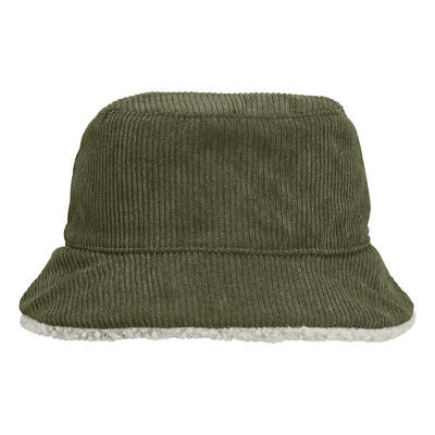 Cappello A Secchiello Reversibile SOLS Verde Militare Taglio Beige