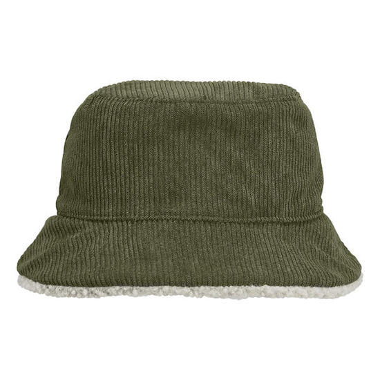 Cappello A Secchiello Reversibile SOLS Verde Militare Taglio Beige