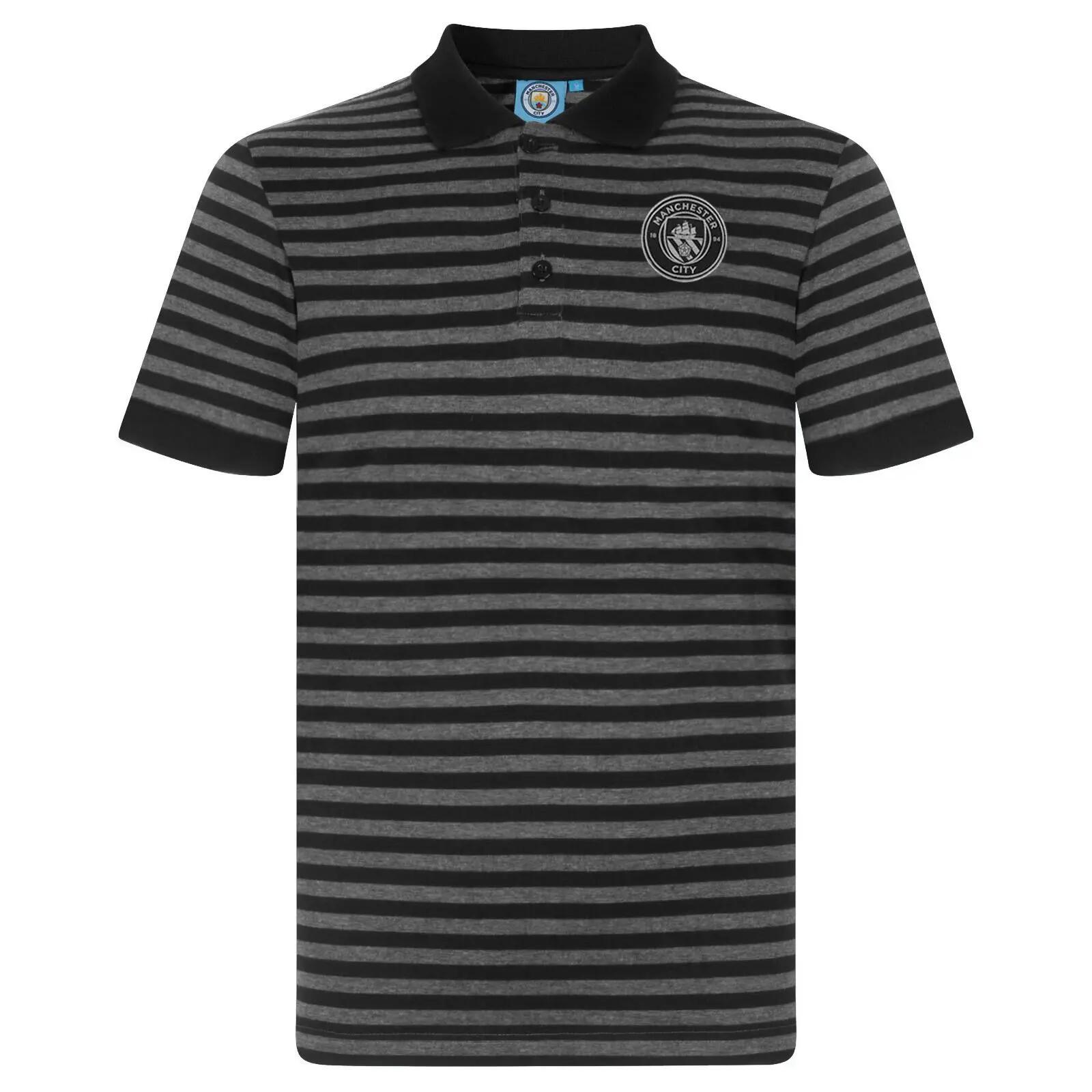 Poloshirt für Herren Schwarz/Grau 2/5