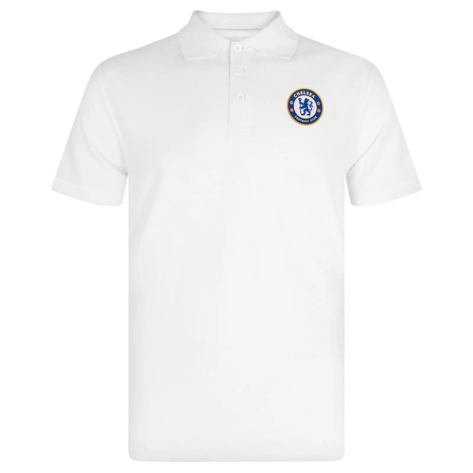 Polo Motif/style Emblème Homme (Blanc) 2/6