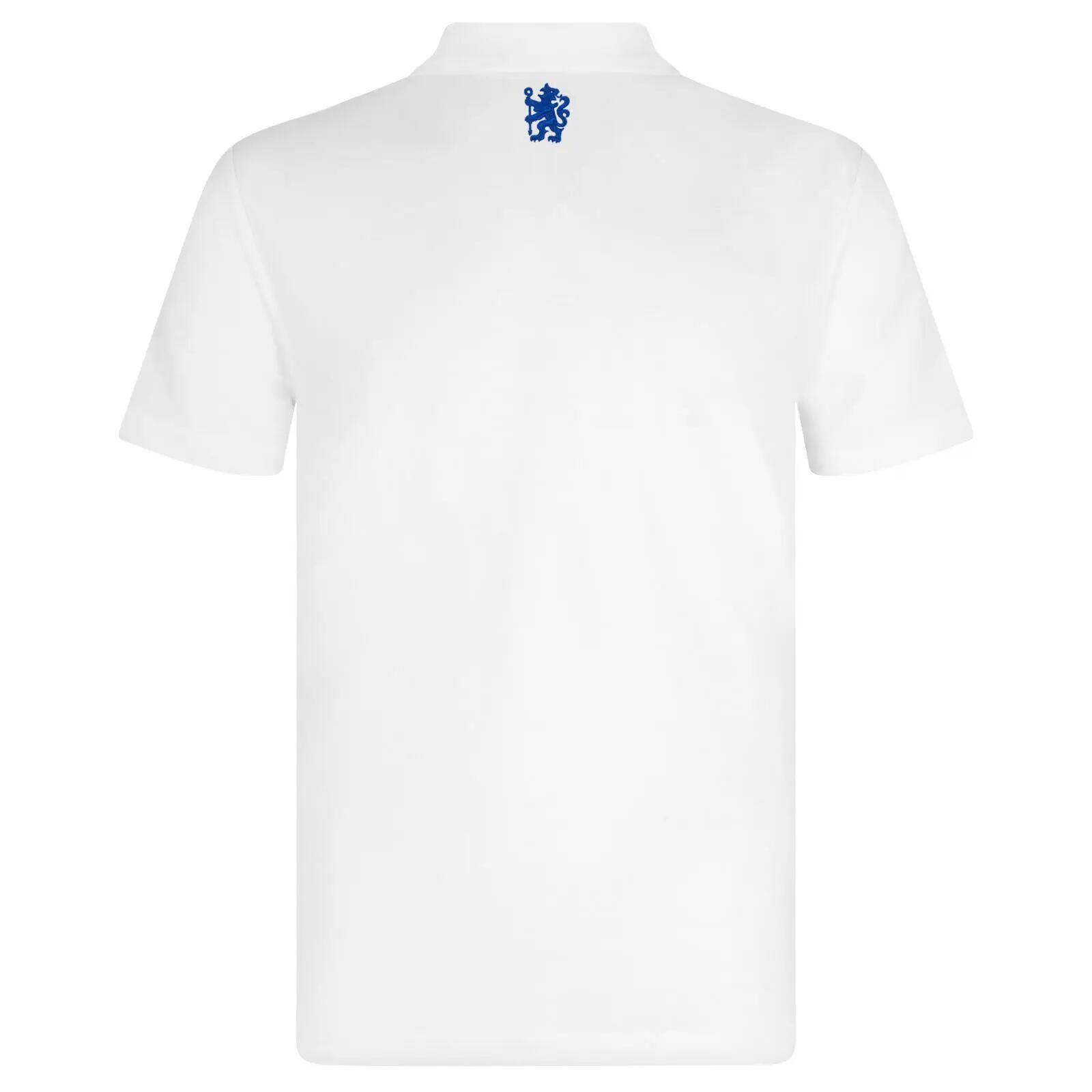 Polo Motif/style Emblème Homme (Blanc) 4/6