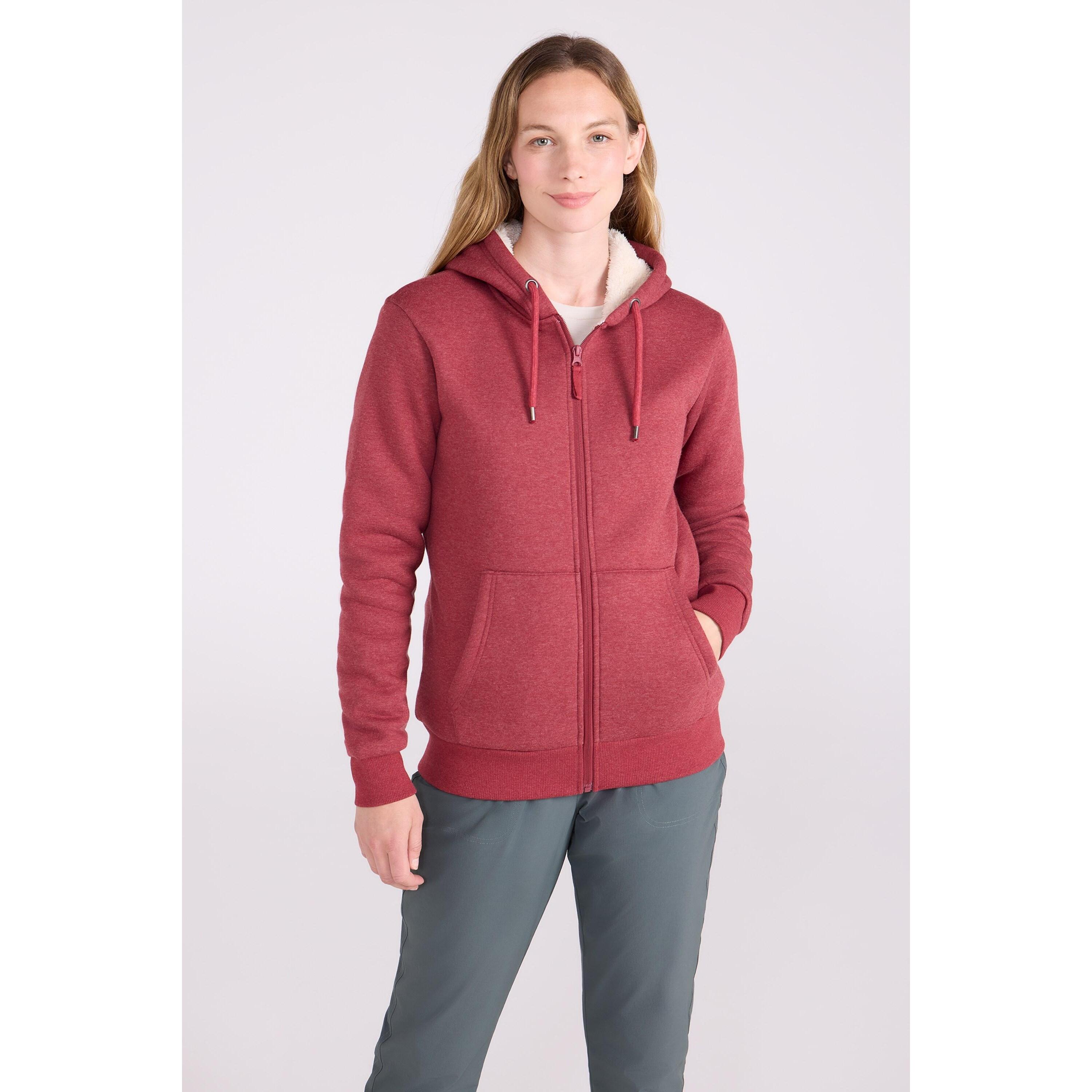 MOUNTAIN WAREHOUSE Womens/Ladies Dalton Sherpa Lined Full Zip Hoodie (Rust)