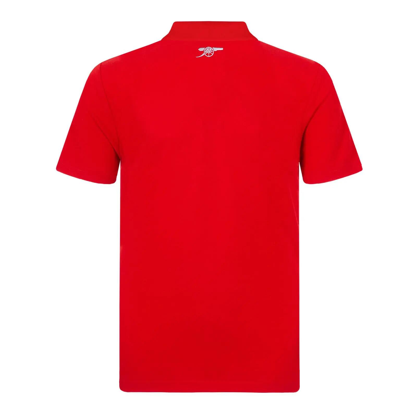Boys Crest Polo Shirt (Red) 2/5
