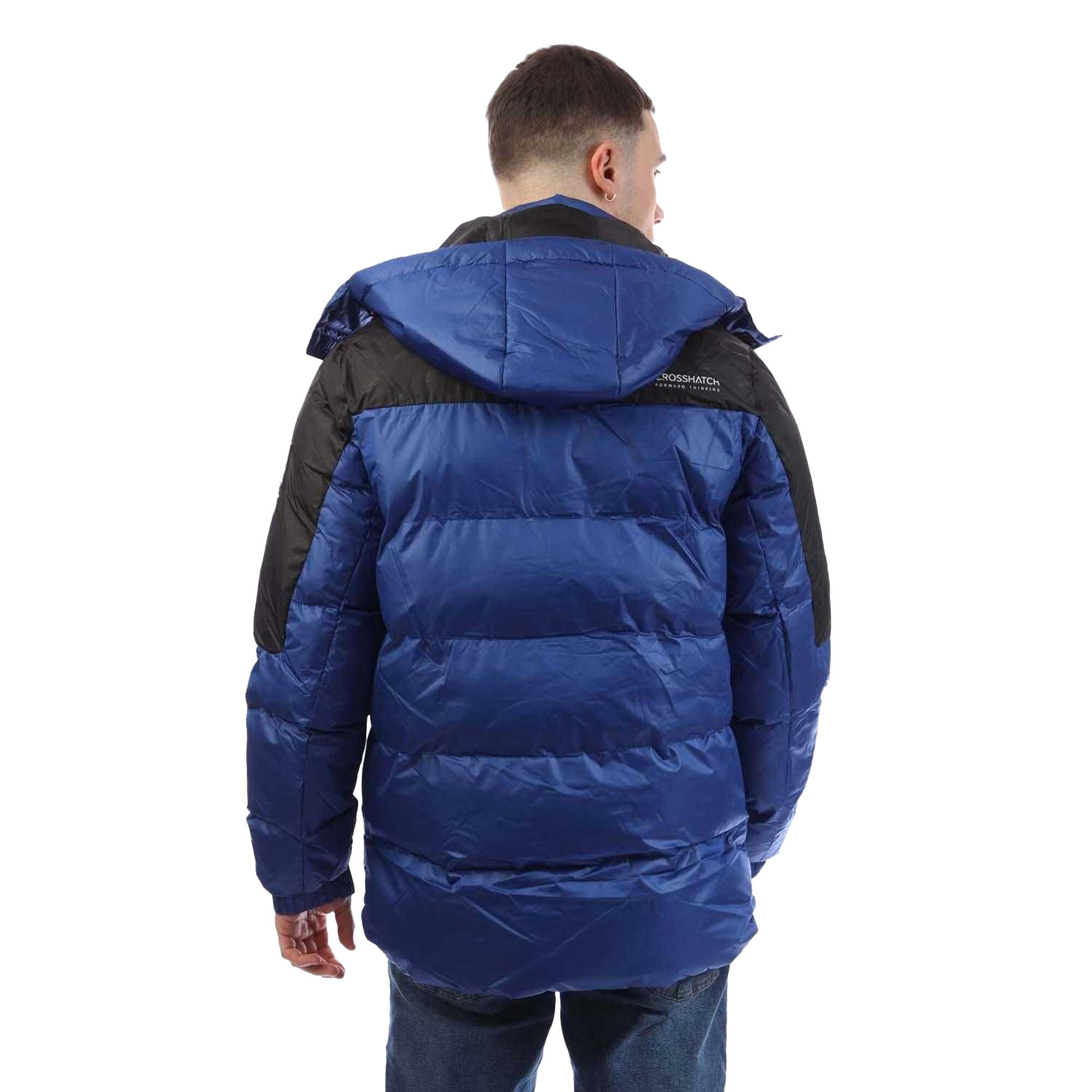 Giacca Con Pannelli Uomo Crosshatch Camptor Blu 3/4