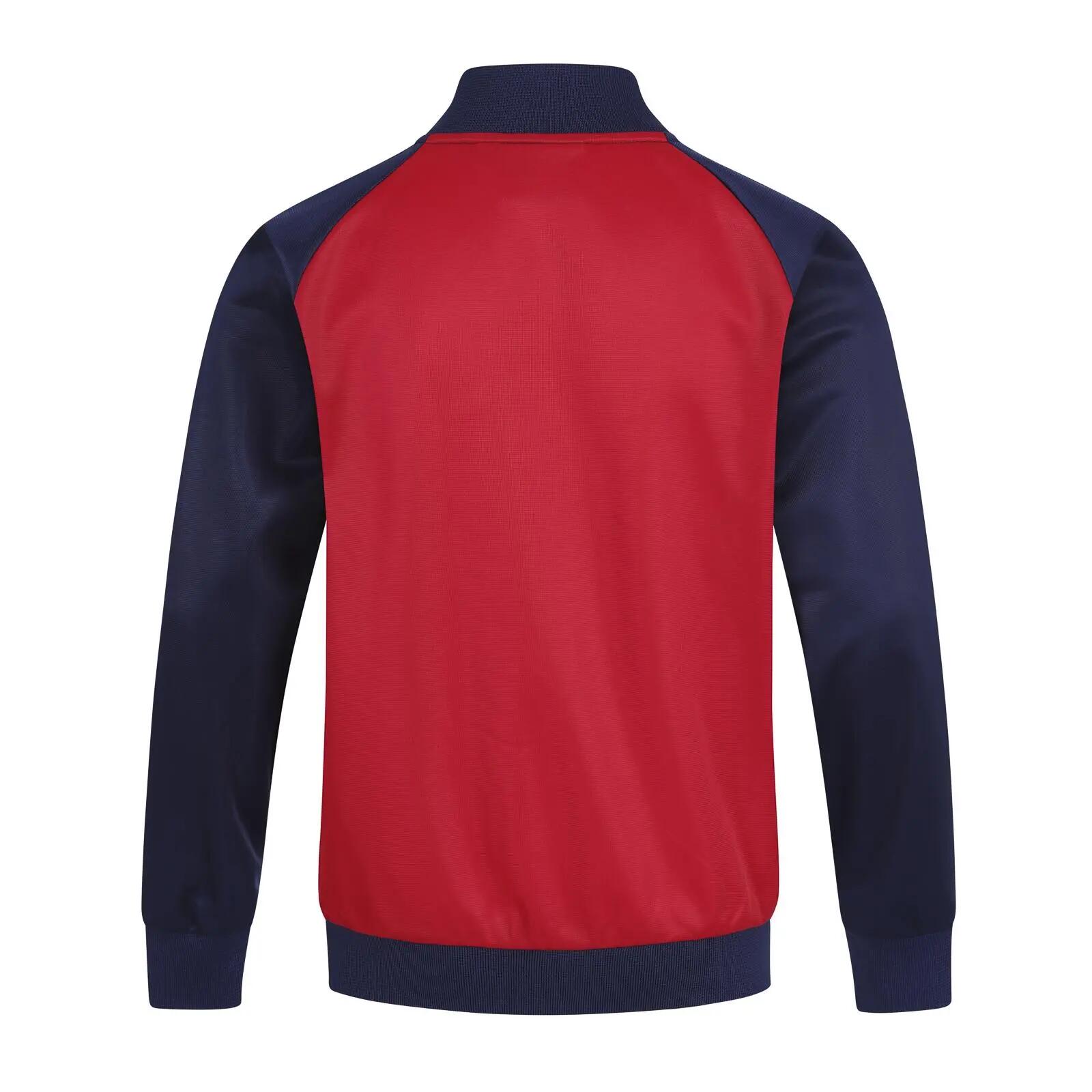 Boys Retro Track Jacket (Red/Navy) 4/5