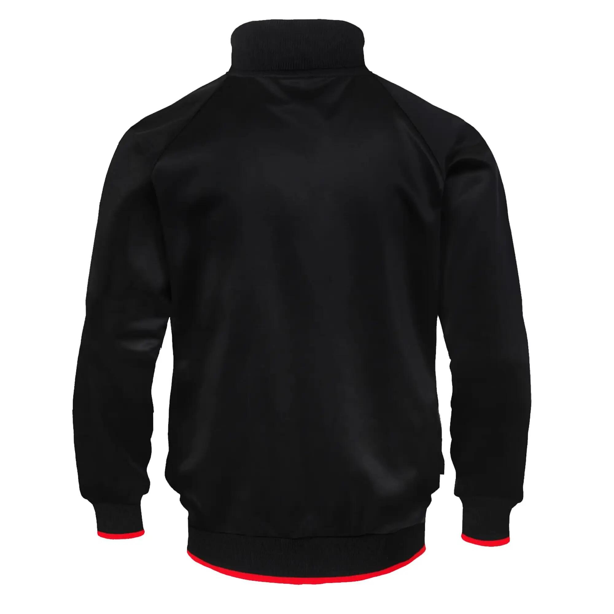 Mens Crest Embroidered Track Jacket (Black) 2/4