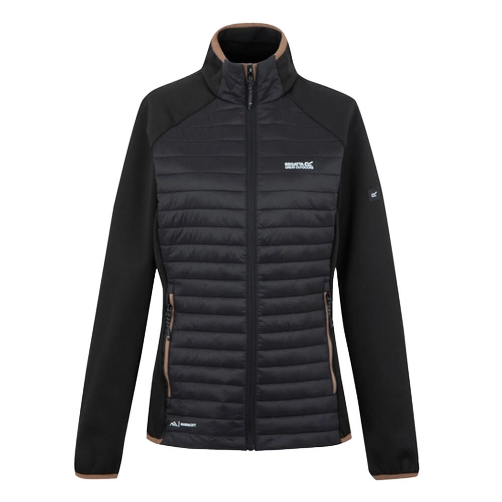 Womens/Ladies Clumber Hybrid Jacket (Mocha/Black)