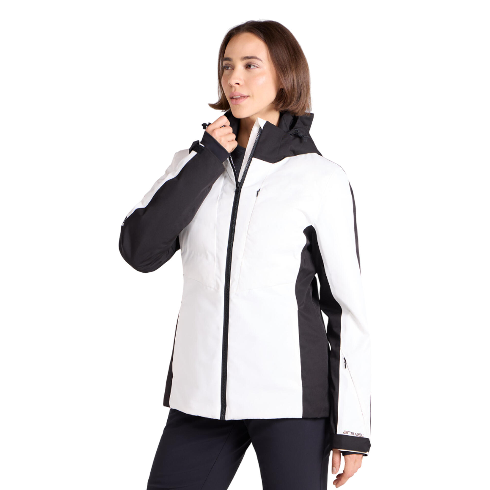 "Energy" Skijacke für , Durchkreuzte Nähte Damen Schwarz 3/4