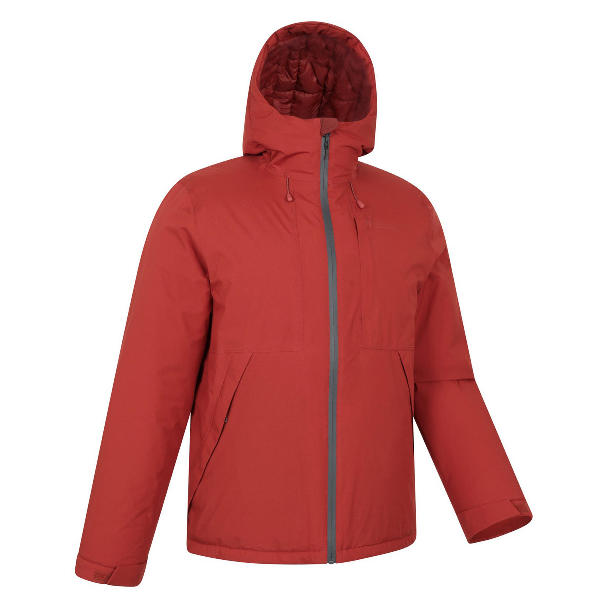 Mens Heard Padded Waterproof Jacket (Rust) 3/4