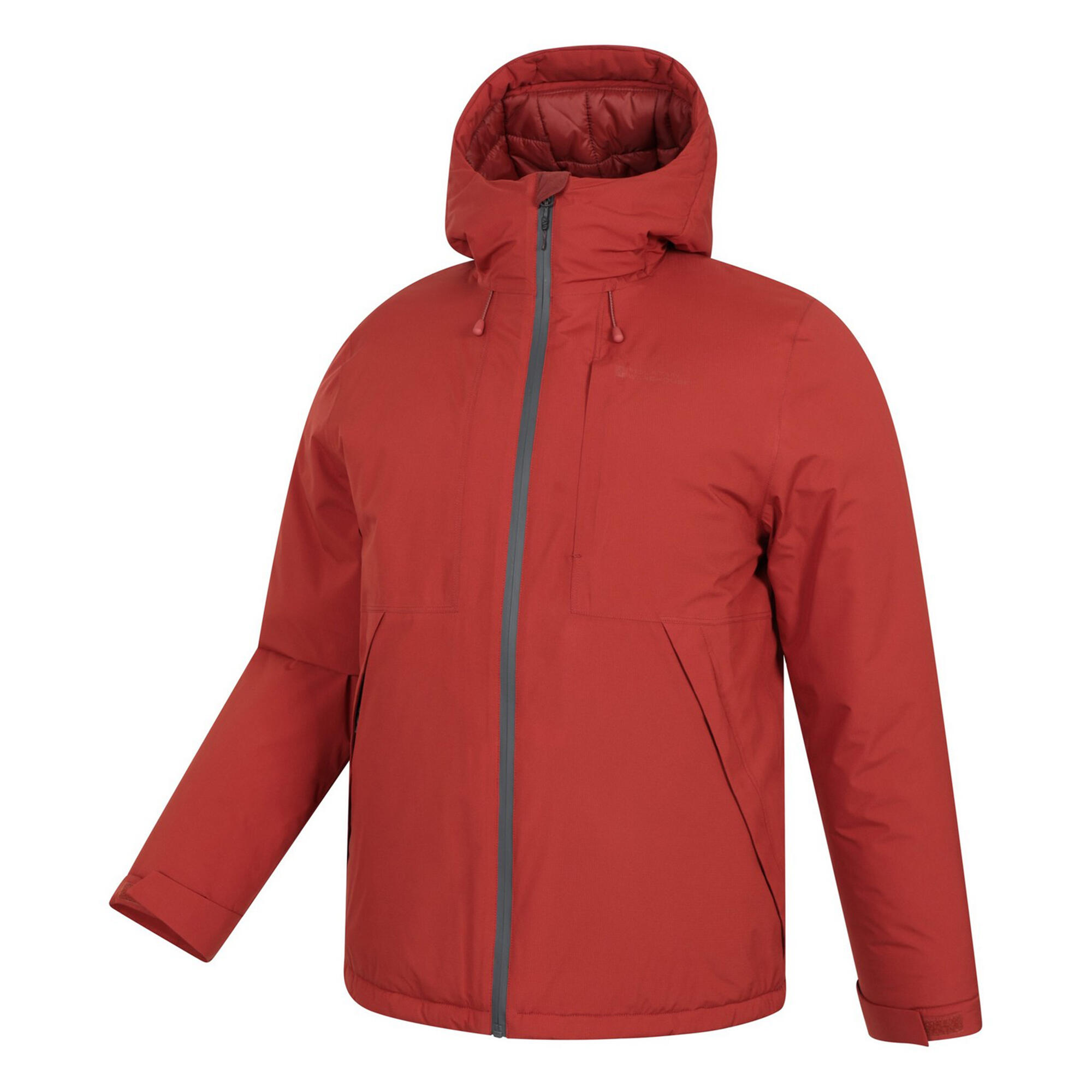 Mens Heard Padded Waterproof Jacket (Rust) 4/4