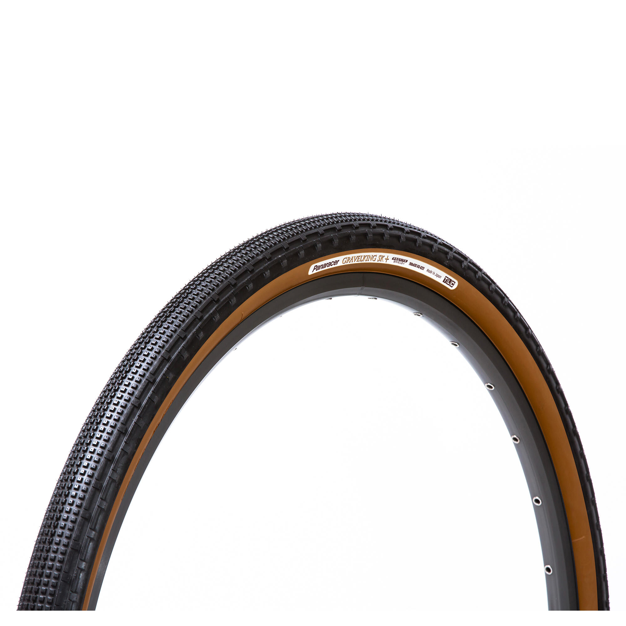 PANARACER Panaracer GravelKing SK+ TLC Folding Tyre Black/Brown 27.5 x 1.90