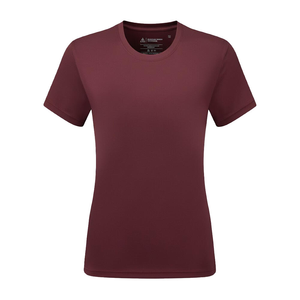 TRIDRI Tri Dri Womens/Ladies Performance Short Sleeve TShirt (Burgundy)