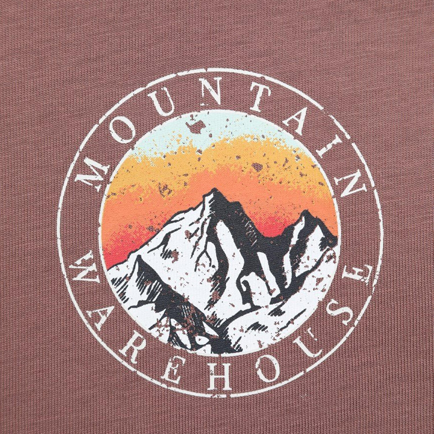 Tshirt Manches Longues Motif/style Graphique CIRCLE MOUNTAIN SUNSET Homme 3/4