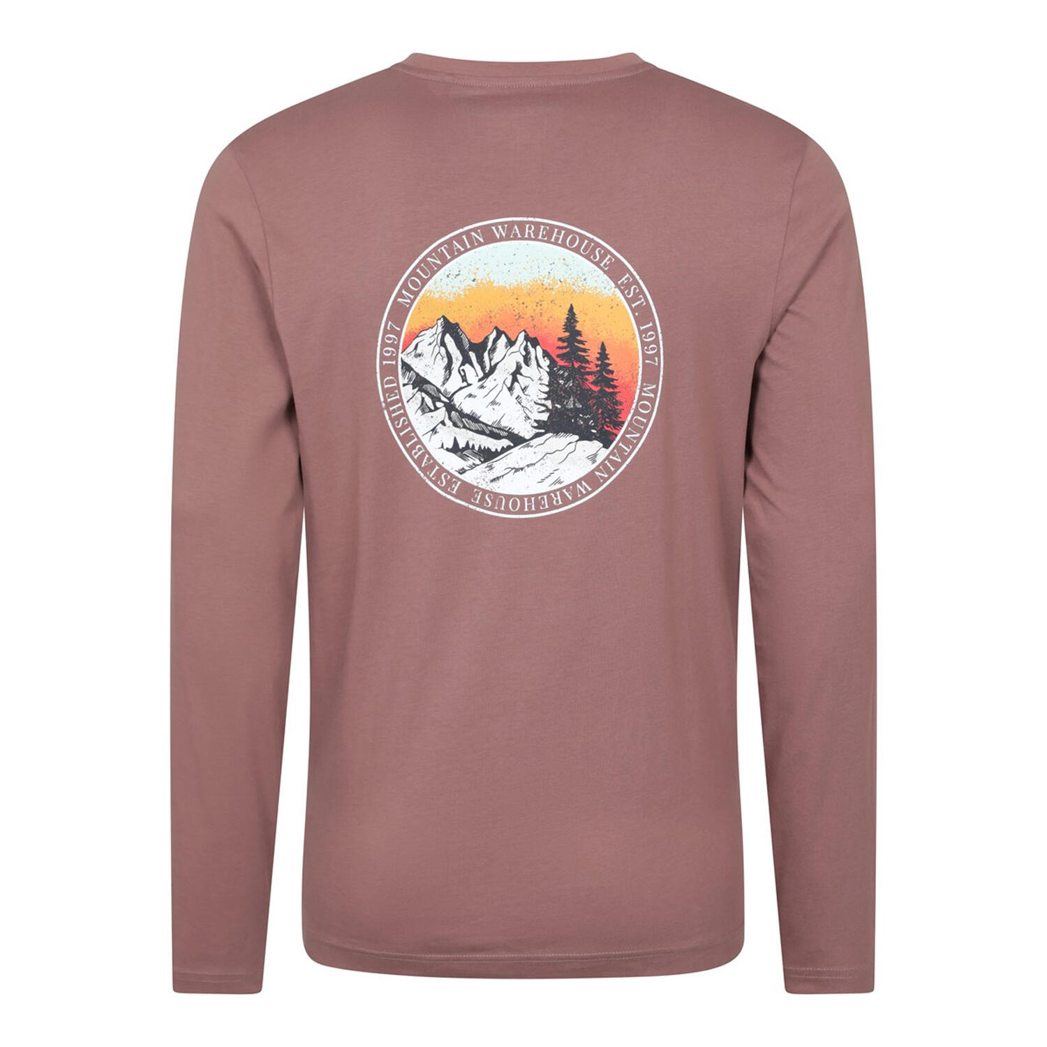 Tshirt Manches Longues Motif/style Graphique CIRCLE MOUNTAIN SUNSET Homme 2/4