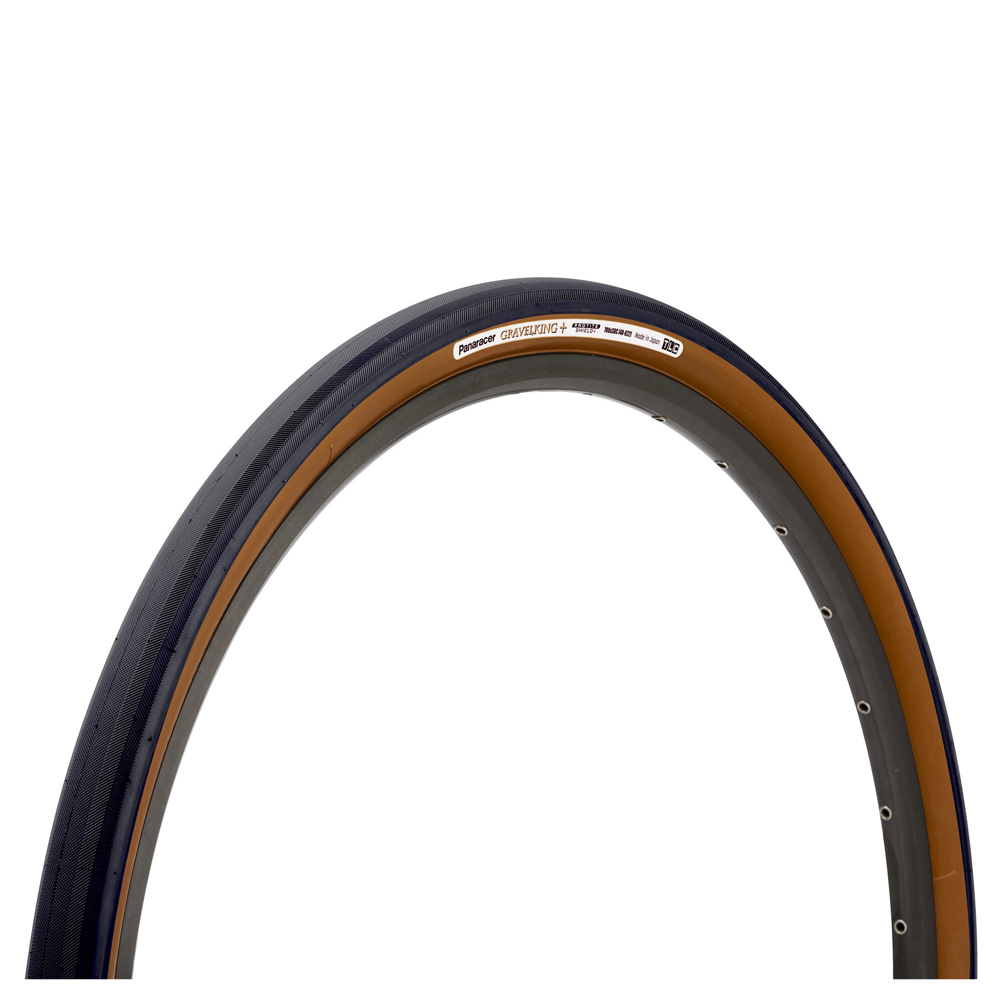 PANARACER Panaracer GravelKing Slick+ Folding Tyre Black/Brown 700 x 28c