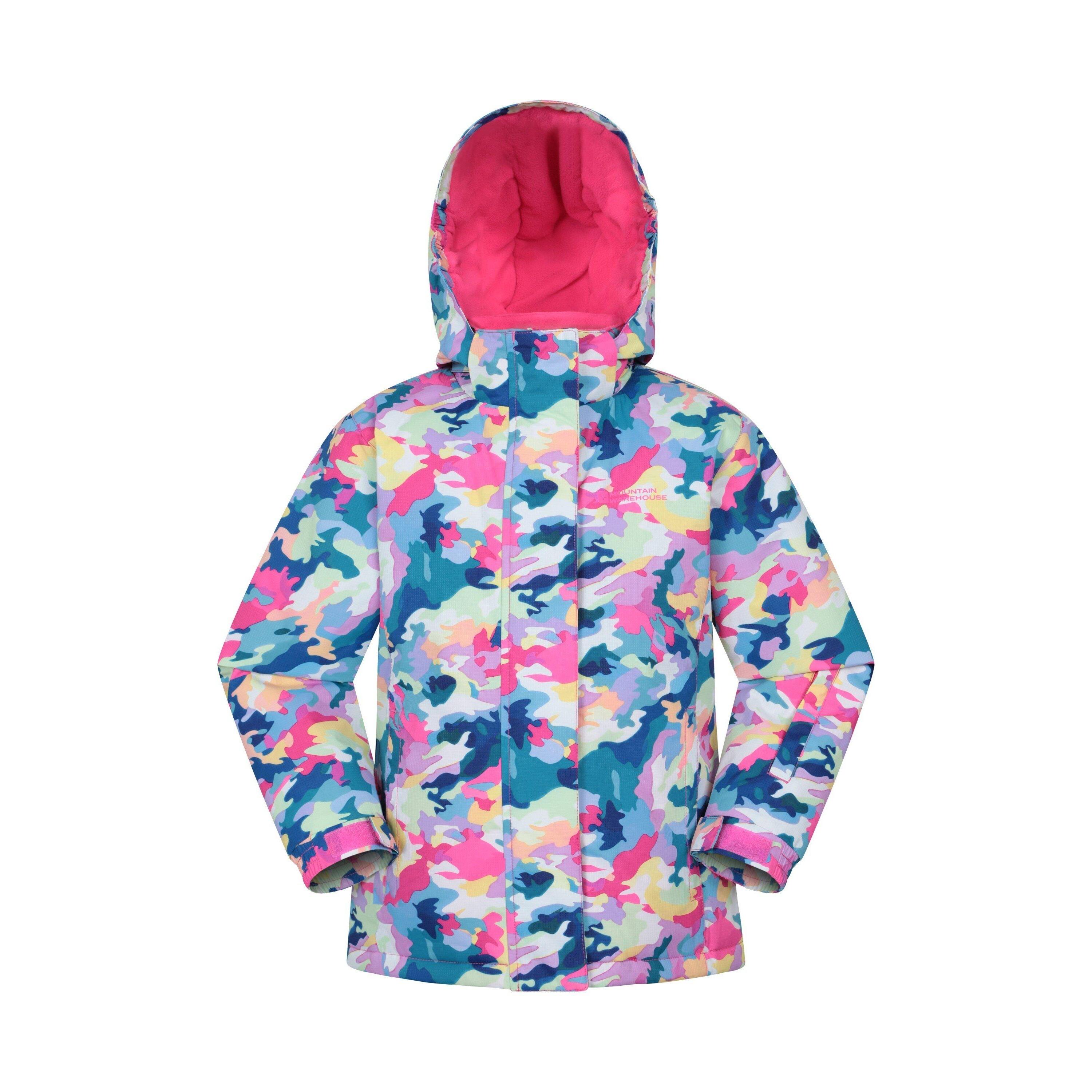 Childrens/Kids Snowdrop Watercolour Ski Jacket (Blue) | Decathlon