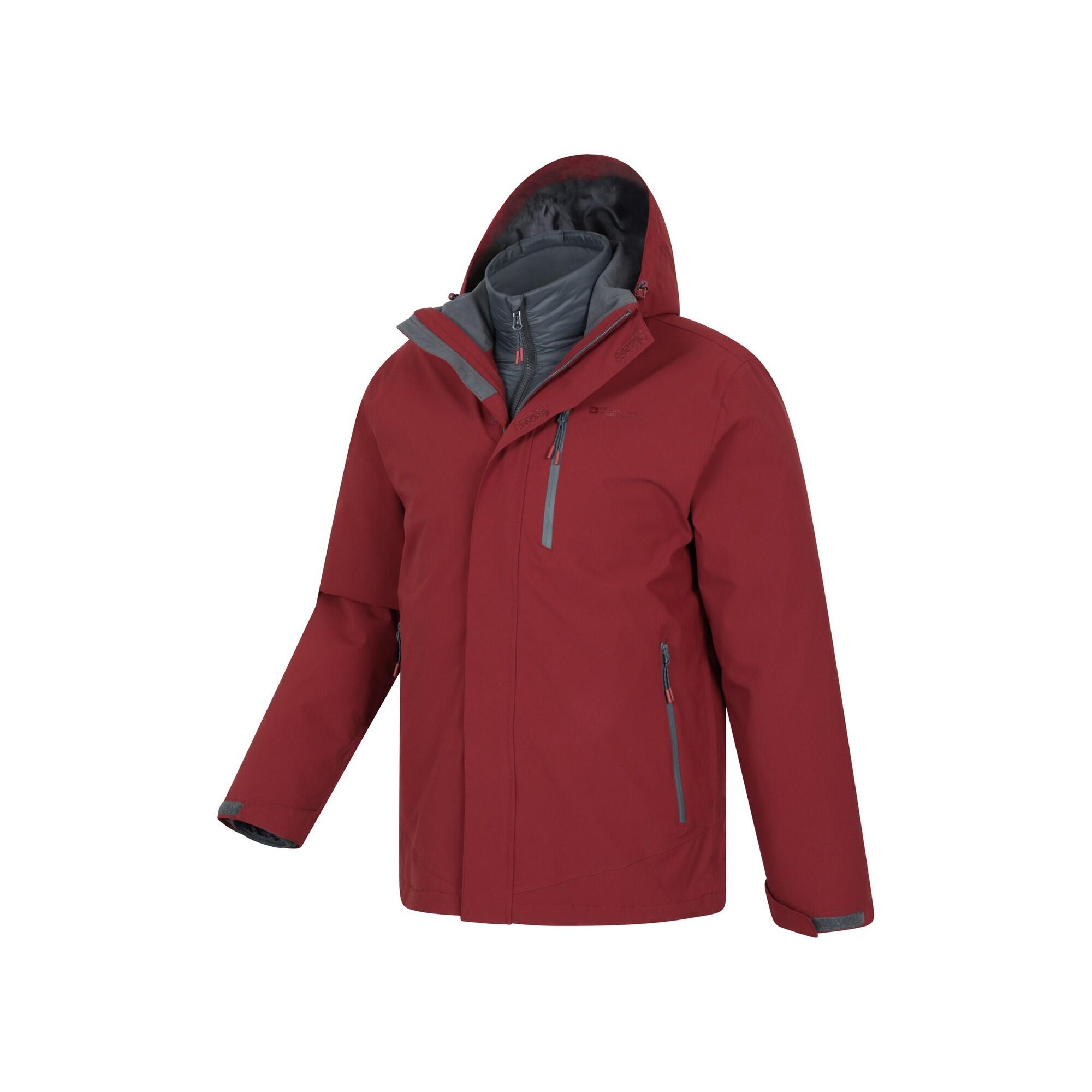 Veste Imperméable Motif/style 3en1 SYCAMORE Homme (Rouille) 4/4
