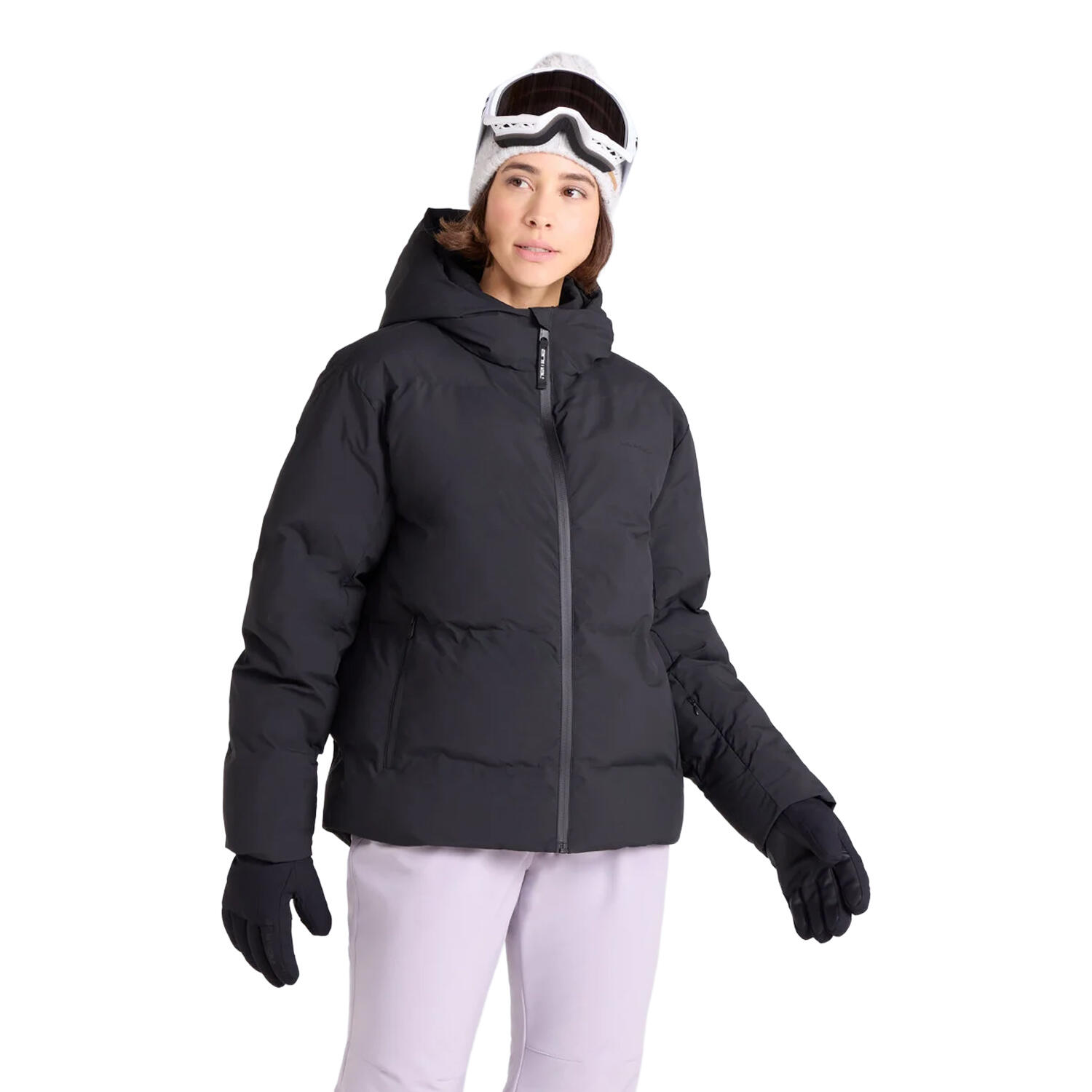 "Glacier" Skijacke für , Hitzeversiegelte Abtrennungen, Wasserfest Damen Schwarz 4/4