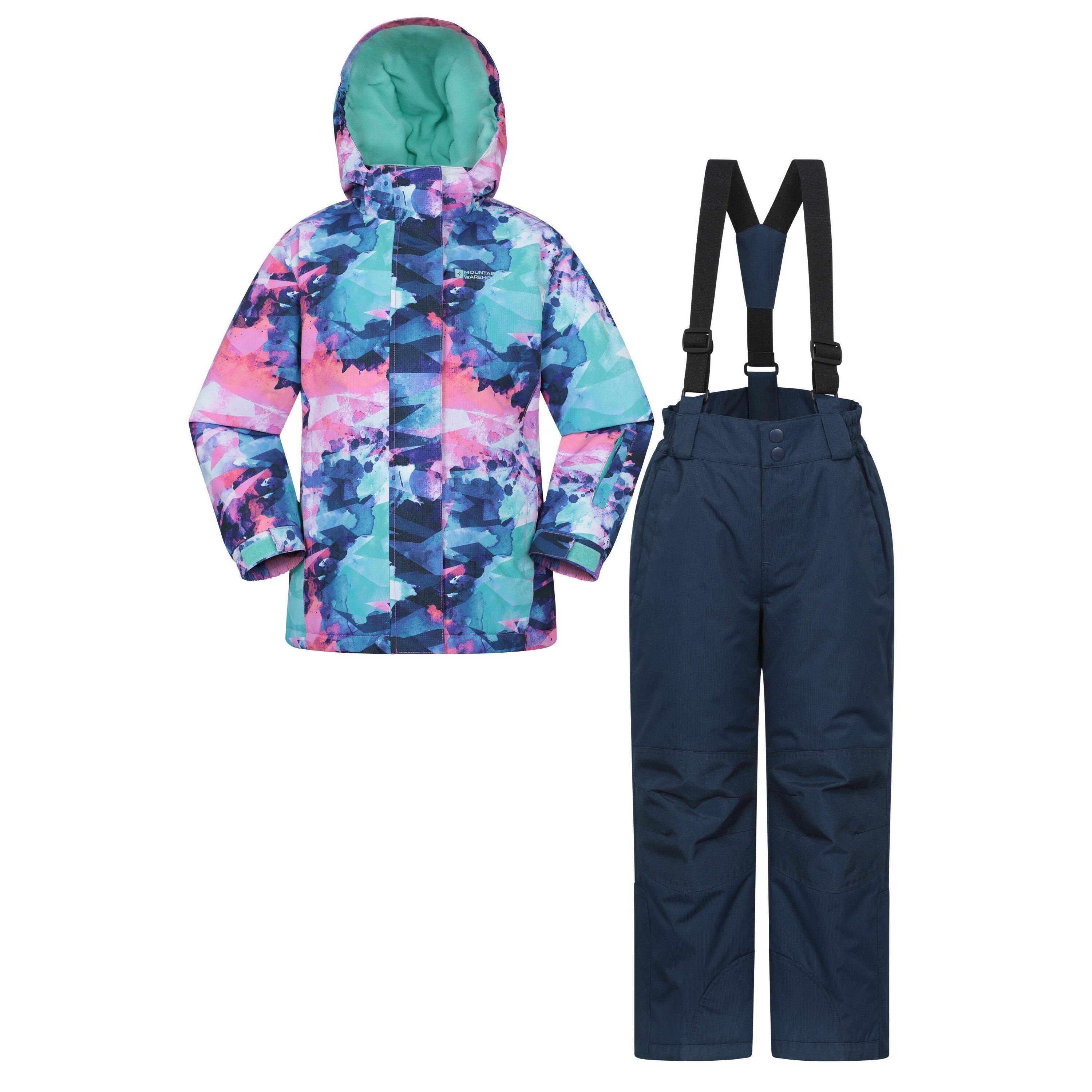 Giacca Da Sci Stampato Set Bambini Mountain Warehouse Viola Scuro 2/4