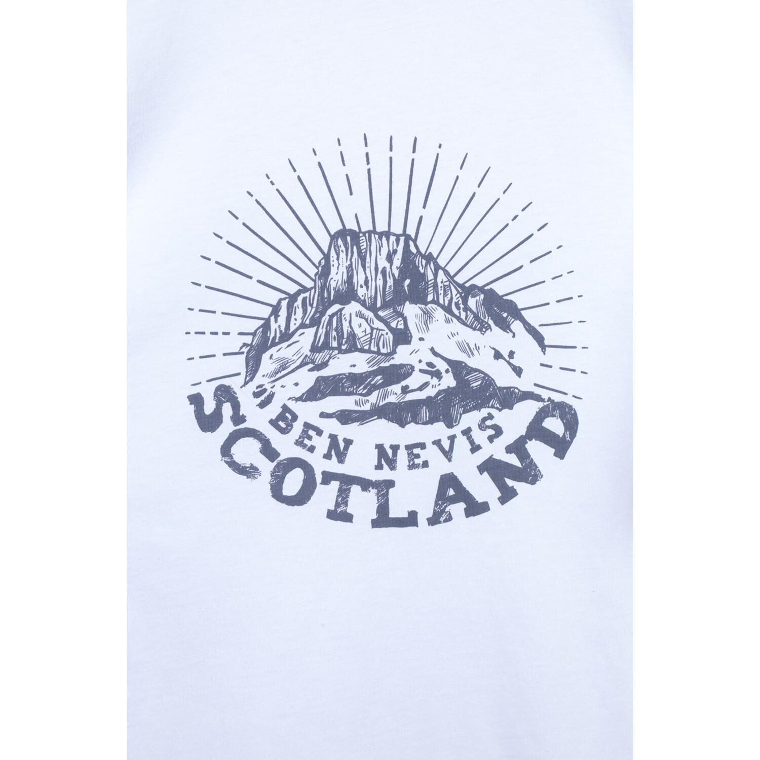 Tshirt Manches Courtes BEN NEVIS SCOTLAND Homme (Blanc) 4/4