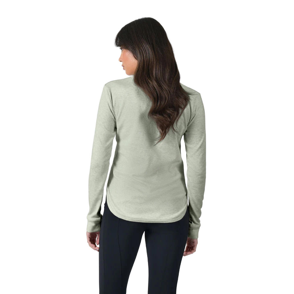 "London" Base Layer Oberteil für , Reiten, Langärmlig Damen Olivgrün Meliert 2/3