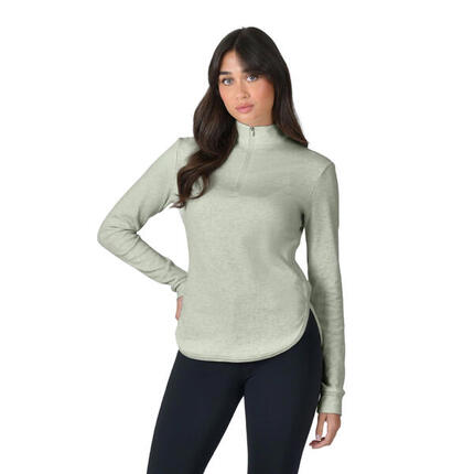 London" Base Layer Oberteil für , Reiten, Langärmlig Damen Olivgrün Meliert