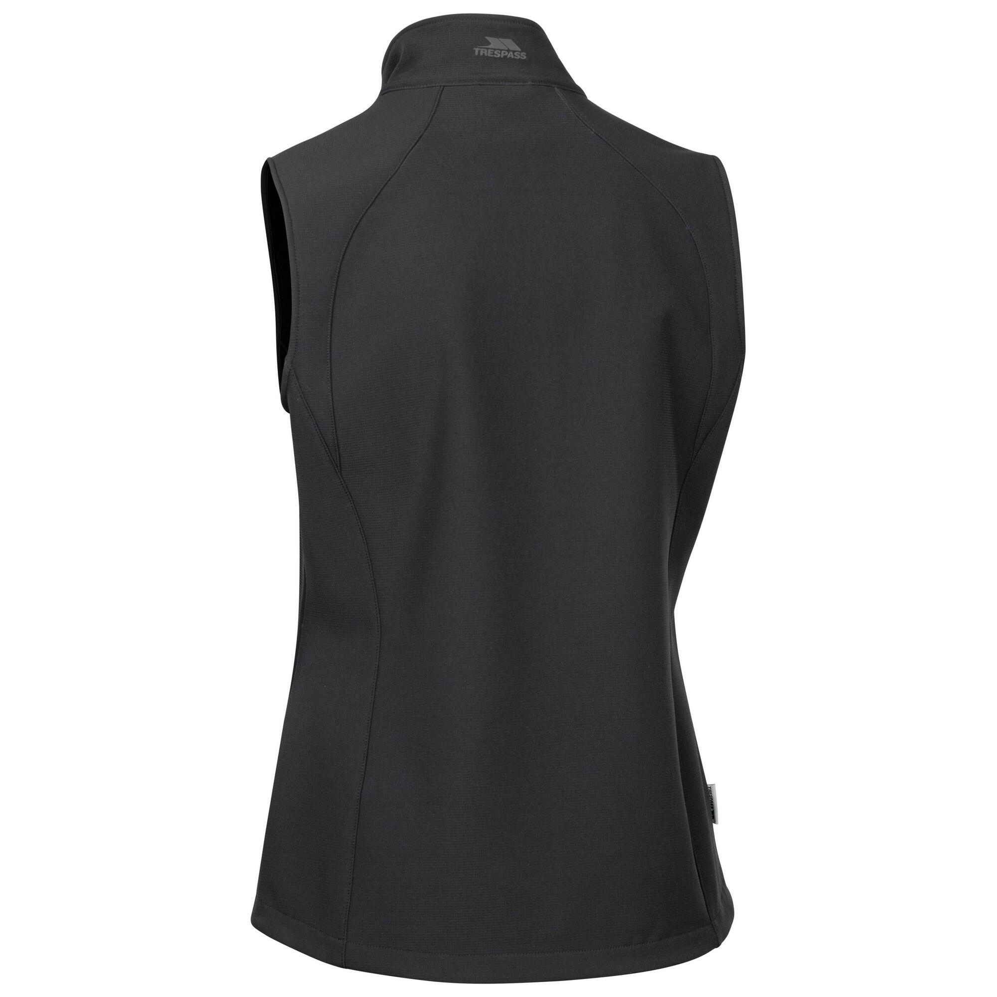 Womens/Ladies Mahall Softshell Gilet (Black) 2/3