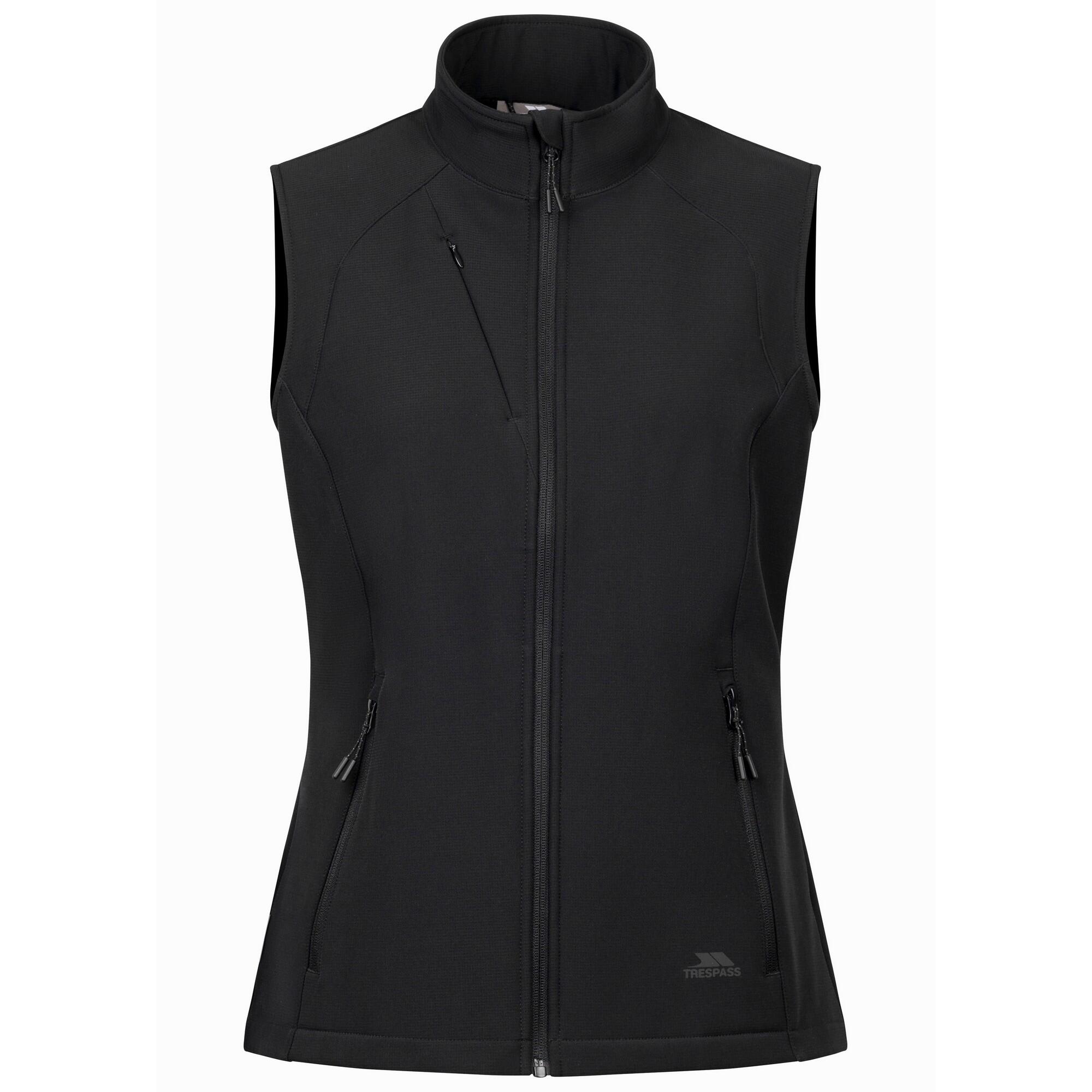 TRESPASS Womens/Ladies Mahall Softshell Gilet (Black)