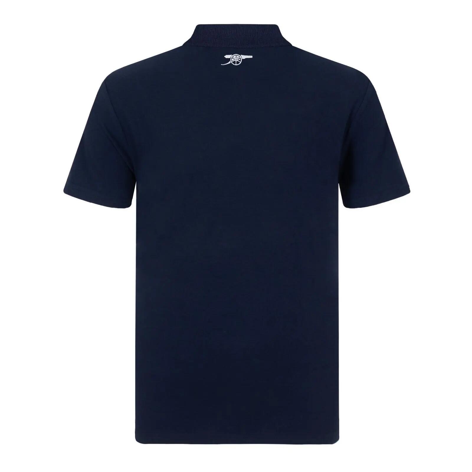 Boys Crest Polo Shirt (Navy Blue) 2/5