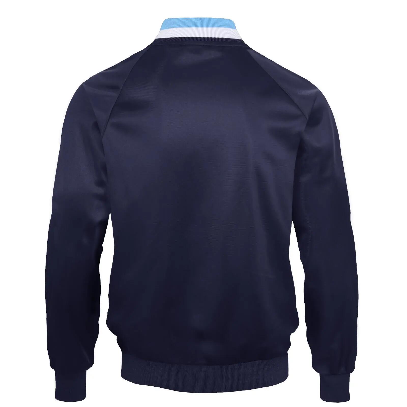 Mens Retro Bomber Jacket (Navy Blue) 2/5