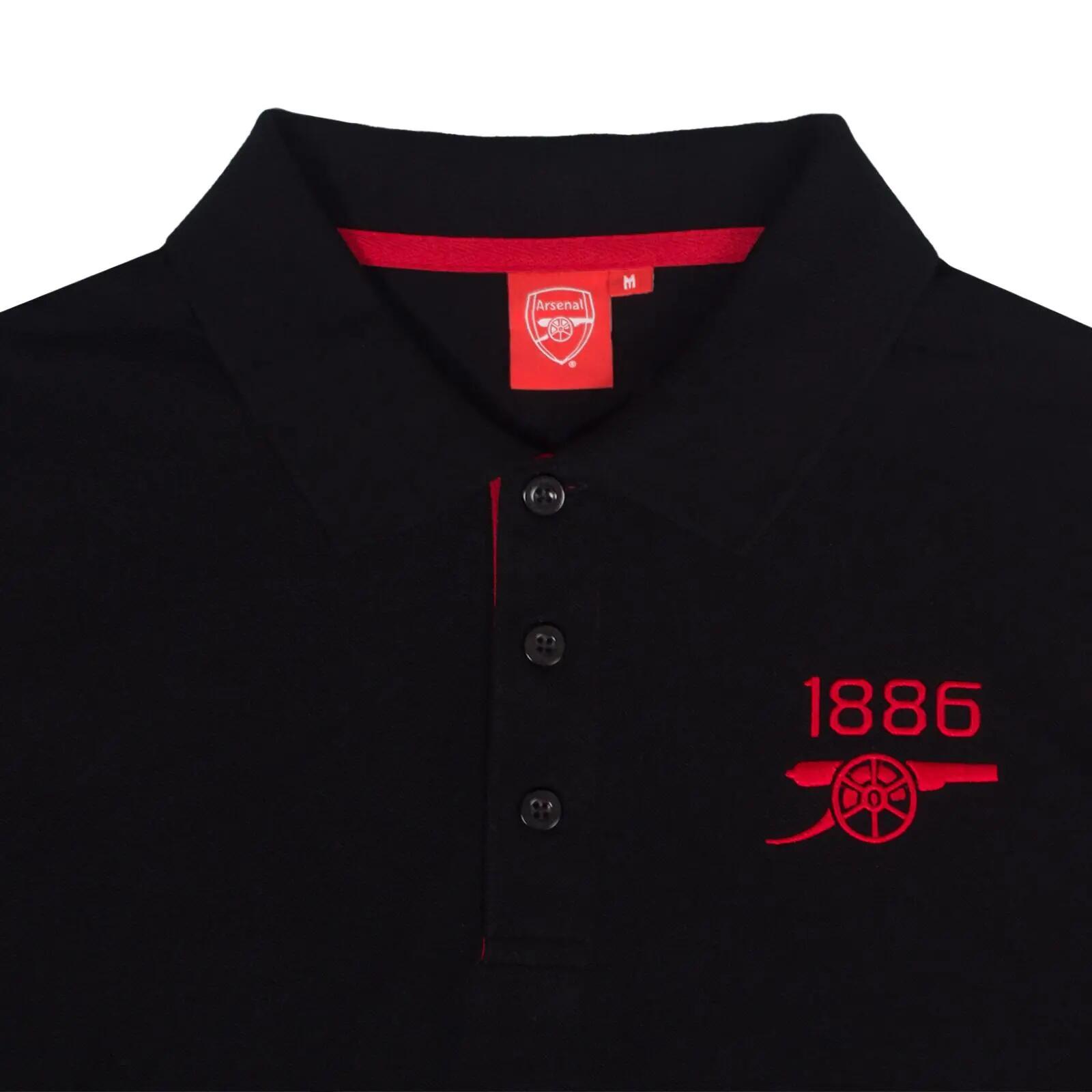 Mens Contrast Polo Shirt (Black) 3/6