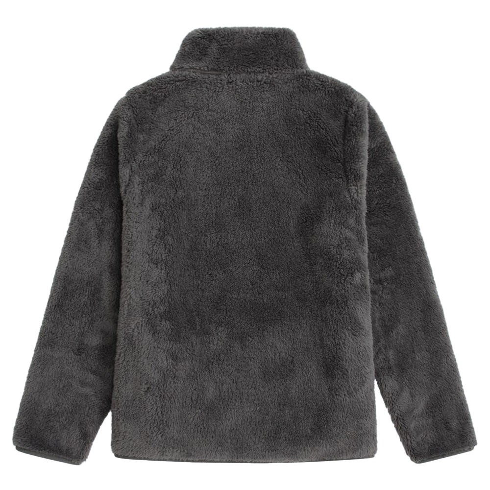 Jacke für , mit halbem Reißverschluss, TeddyStoff Damen Khaki 2/4