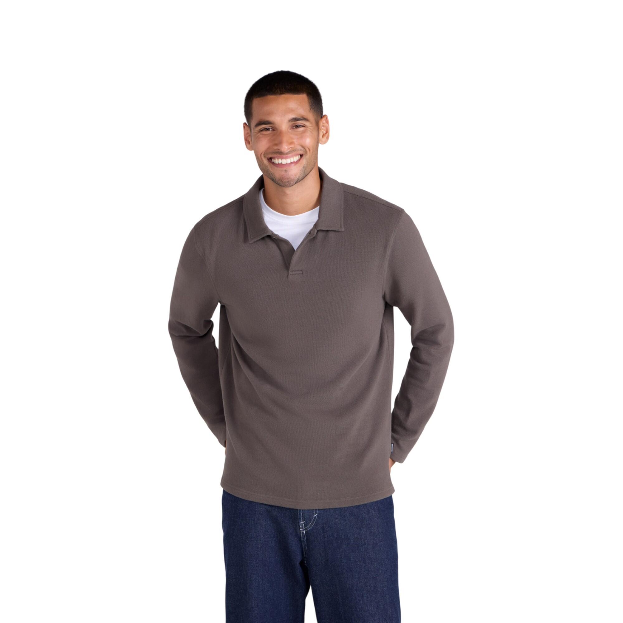 "Ollie" Poloshirt für , Langärmlig Herren Khakigrün 4/4