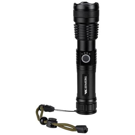 Edzell" Wiederaufladbar Taschenlampe Damen und Herren Schwarz