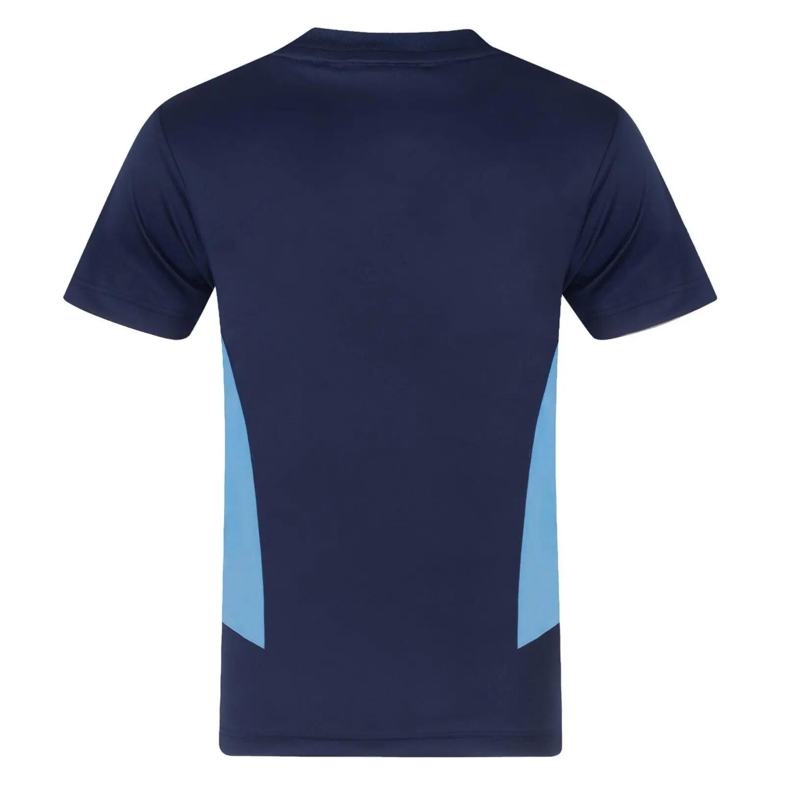 Mens Football Polyester TShirt (Navy) 3/6