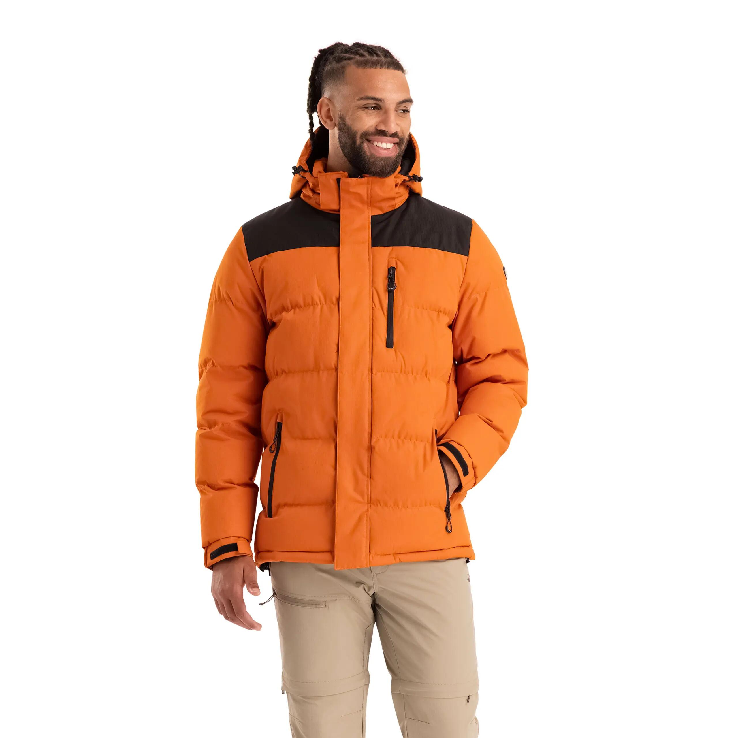 Mens Chin Guard Hood Adjusters Waterproof Casual Jacket - Ahmor 2/5