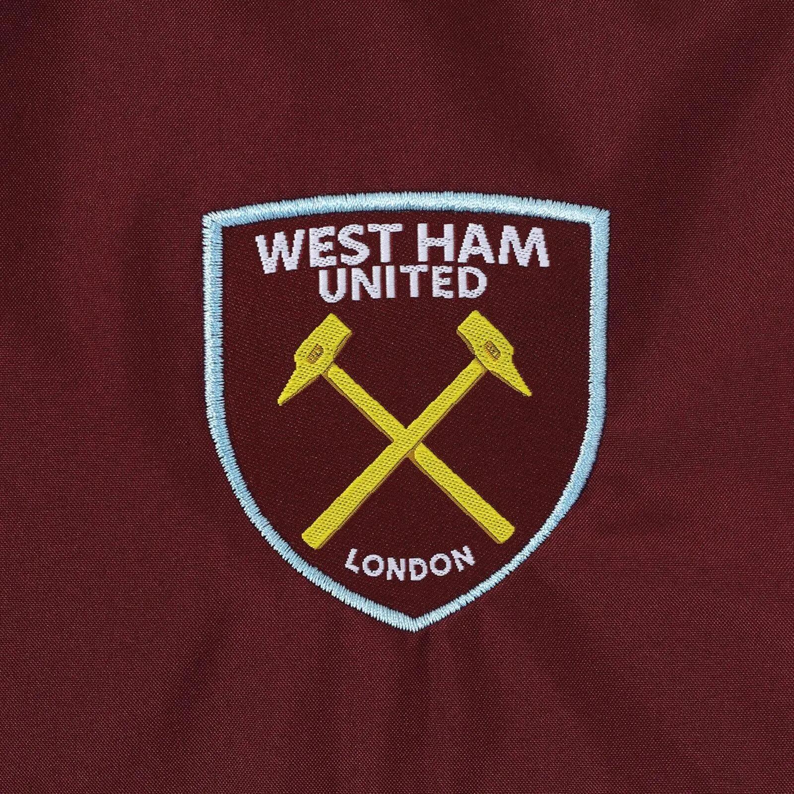 Mens Crest Raglan Windbreaker (Navy/Claret) 2/6