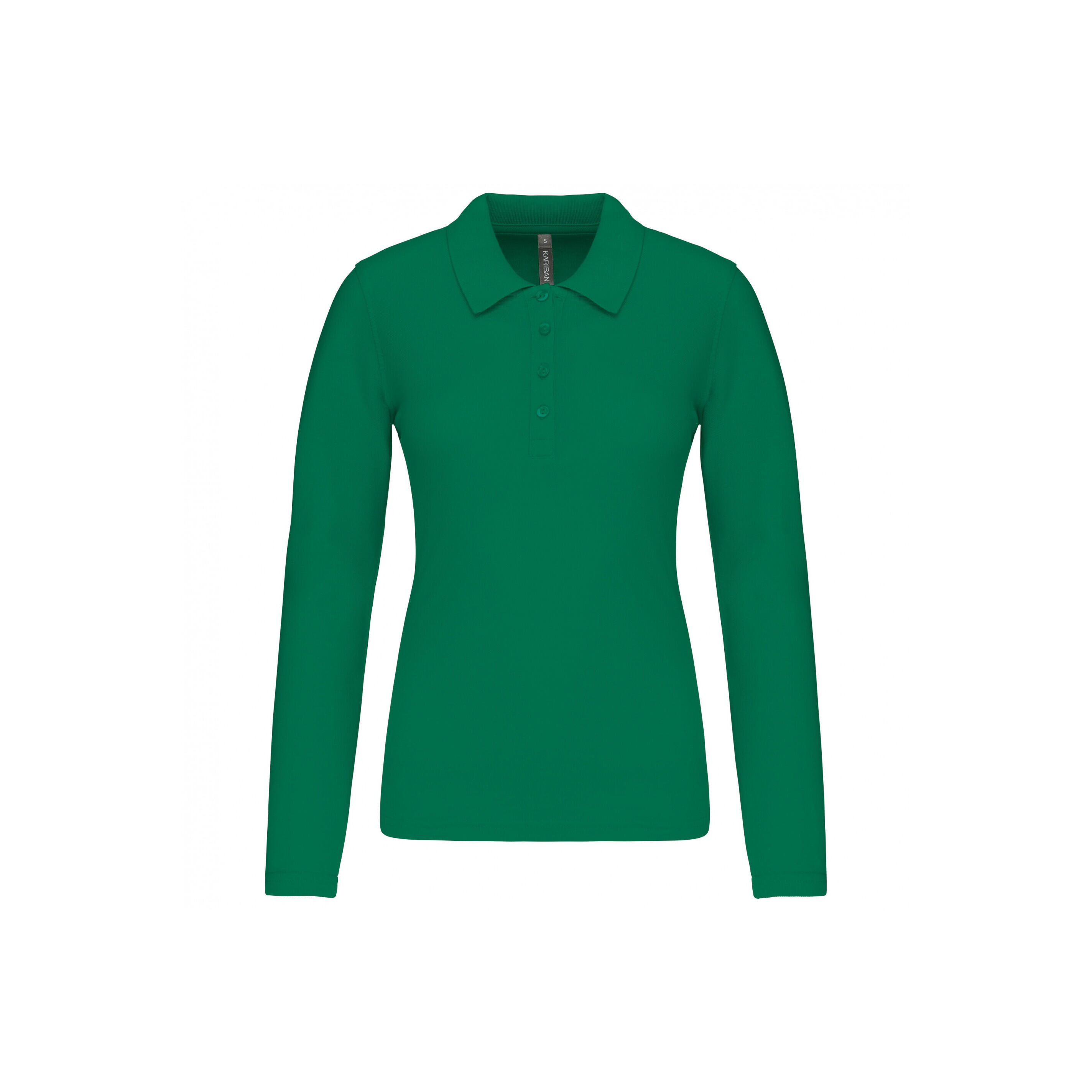 KARIBAN Women's long-sleeved pique polo shirt Kariban