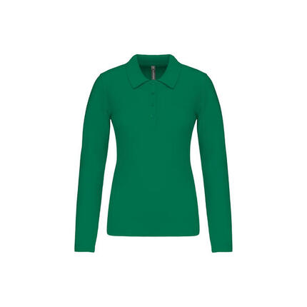 Polo piqué manches longues femme Kariban