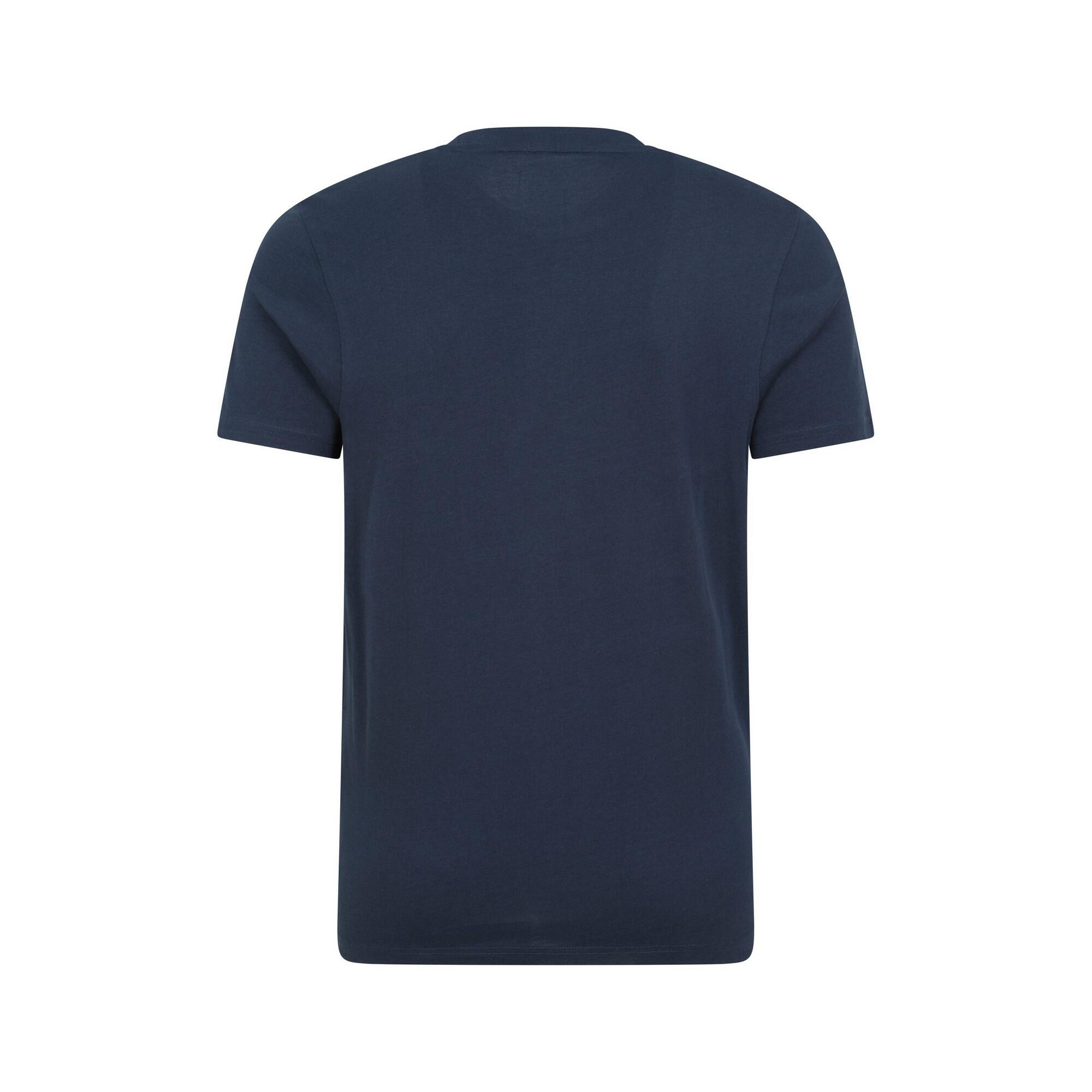 Tshirt Manches Courtes Motif/style Graphique WHISTLER Homme (Bleu Marine) 2/4